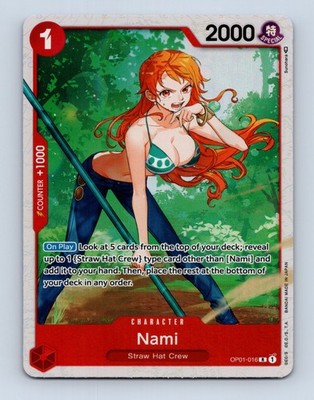 Nami Ultra Deck: The Three Captains One Piece Promo Card OP01-016