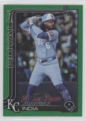 2025 Topps Update Green Rainbow Foil 43/99 Jonathan India #US175 1xd
