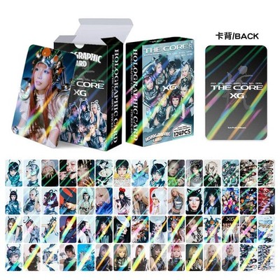 124pcs XG New Album THE CORE Photo Card Photocards Stickers Kpop Merch Lomo Card
