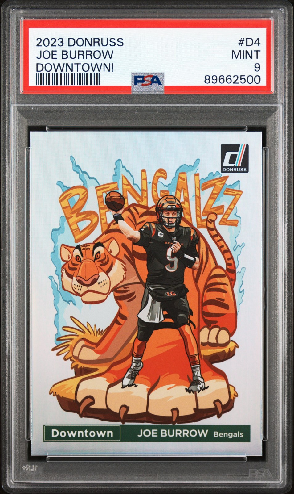 2023 PANINI DONRUSS DOWNTOWN! #D4 JOE BURROW PSA 9