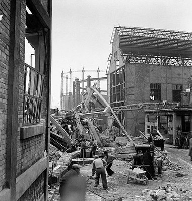 Damage caused to gas plant by terrible accident that killed 11 peo- Old Photo