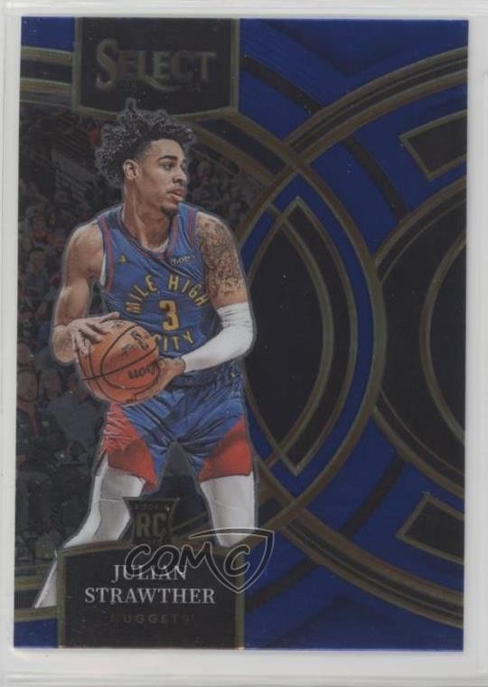 2023-24 Panini Select Premier Level Blue Julian Strawther #101 Rookie RC 19fe