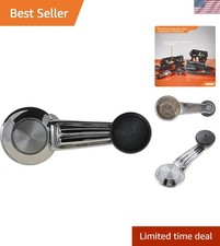 Sleek Chrome Window Crank Handle - Durable Plastic Fit For Easy Operation