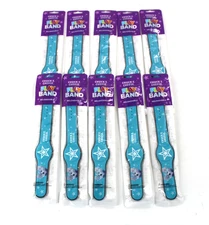 Lot of 10 NEW Blue Chuck E Cheese Rubber Star Bracelet Wrist Bands