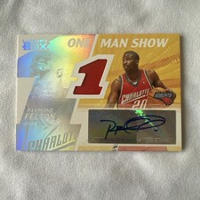 2005-06 TOPPS LUXURY BOX ONE MAN SHOW /10 AUTO JERSEY RAYMOND FELTON BOBCATS UNC
