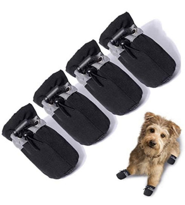 Protective Dog Socks Boots Paw Covers, Black S Size 3