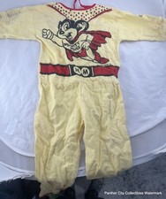 Vintage Terry Toons Inc Mighty Mouse Costume Unisex Child Small To Extra Small