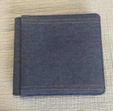 Creative Memories Denim Blue Scrapbook 7"x7" Album w/ 12 Pages
