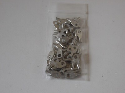 50, Burndy Ring Terminal 22- 18y AWG UNIN Hylug Compression Lug #6 terminal