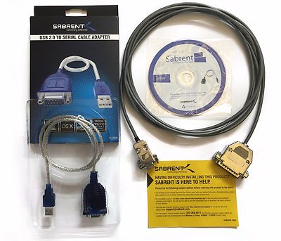 100FT Fanuc RS232 Serial Cable DB9F to DB25M CNC DNC for PC/Laptop Send Program