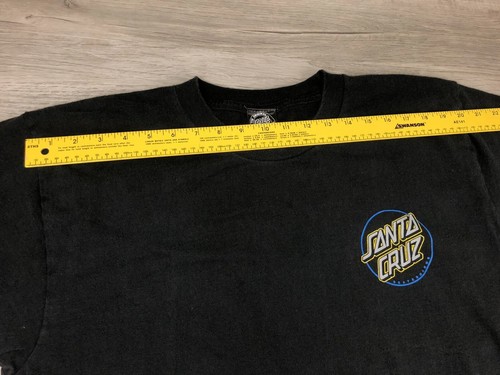 Santa Cruz Skateboard Shirt Classic Logo Black T Mens Size Large - Picture 9 of 12