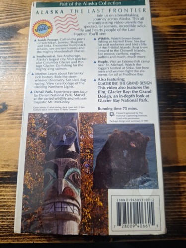 Alaska The Last Frontier VHS 1991 Alaska Video Post Cards Factory Sealed Vintage - 第 3/4 張圖片