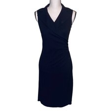 Express Black Sleeveless Wrap Dress Size 3/4