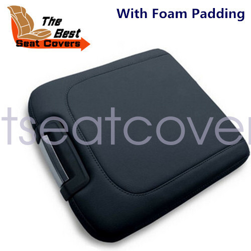 Center Console Armrest Bench Jump Seat Leather Cover for Dodge Ram 2013