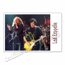 Led Zeppelin &deg; James Patrick &bdquo;Jimmy&ldquo; Page & Robert Plant | Autogrammfoto