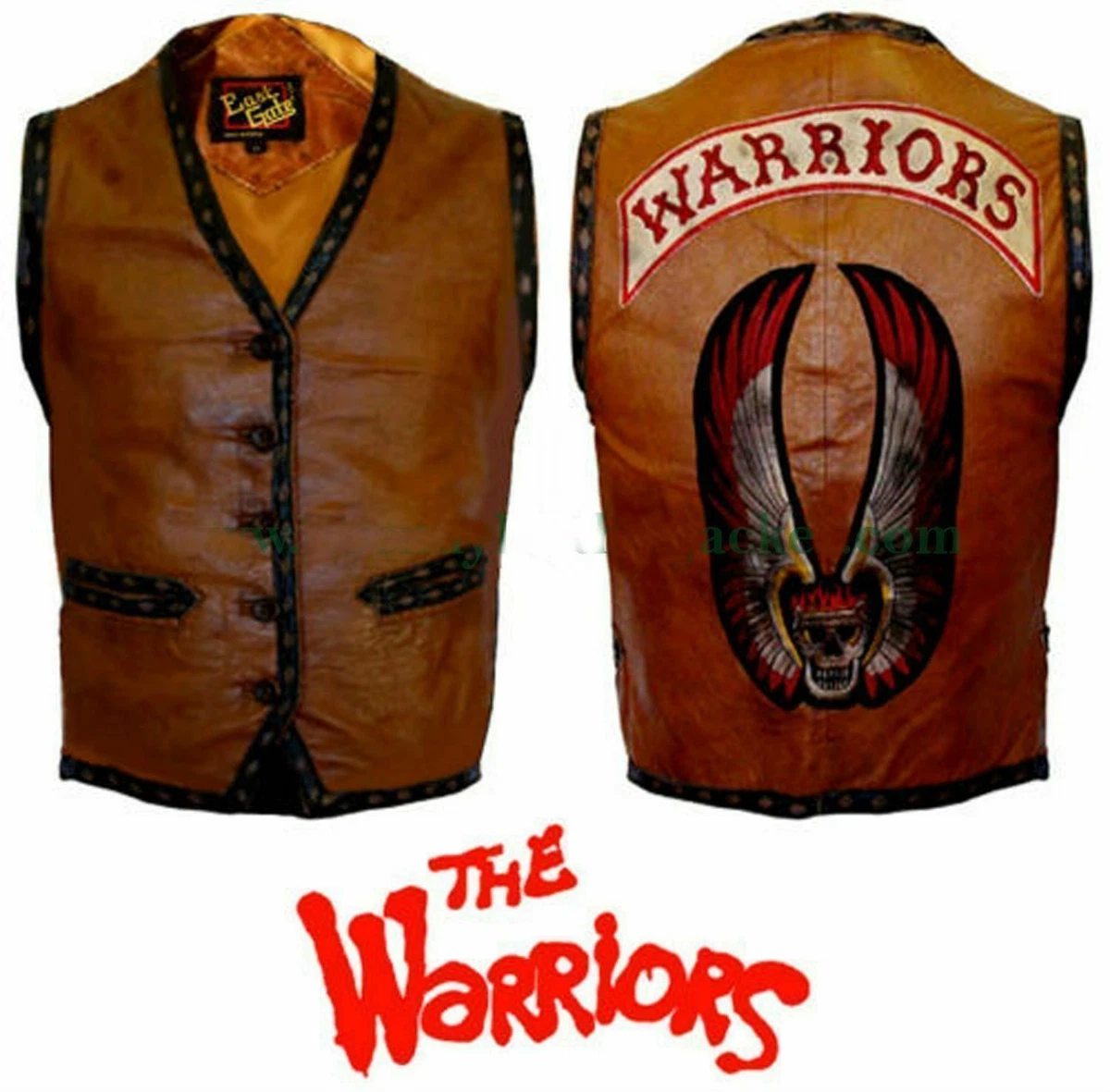The warriors leather best sale vest