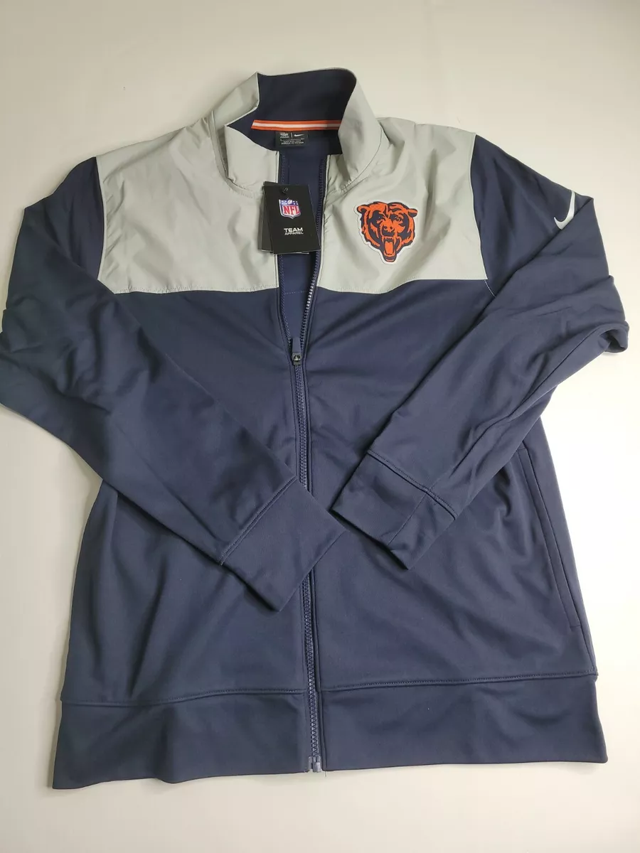 Nike Chicago Bears NFL Full Zip Coaches Sideline Jacket Small NKB6-068P