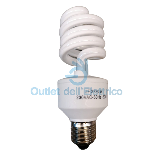 Ampoule Ionisante 20W (équivalent 100W) - Culot E27 - 230V - 2700°K - Marque Lux - Neuf