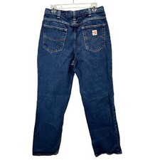 Carhartt FR Jeans Flame Resistant 34x32 Relaxed Blue Denim Cat 2 NFPA 2112