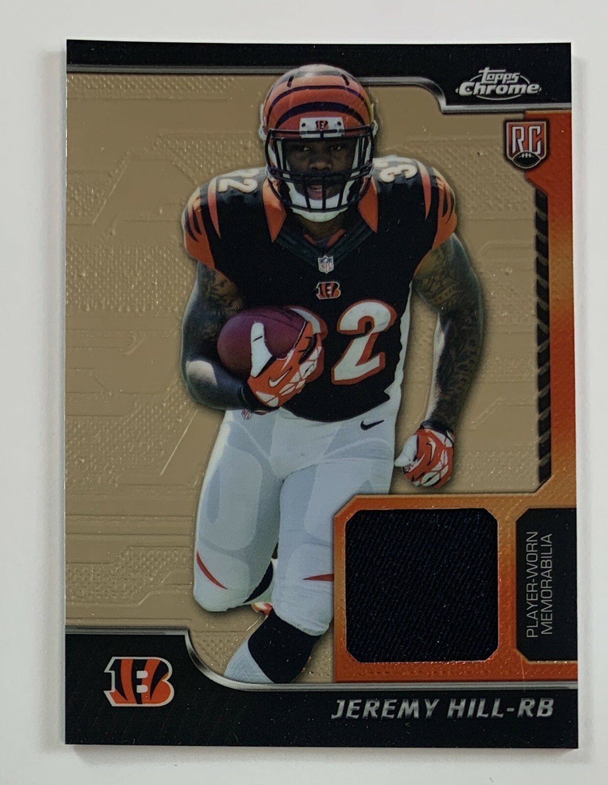 Jeremy Hill Topps Chrome Rookie Relics #RRJH Base