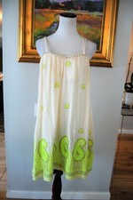 Free People New Romantics Hot Tropics Paisley Ivory Short Tea Dress Sz 2 $228 