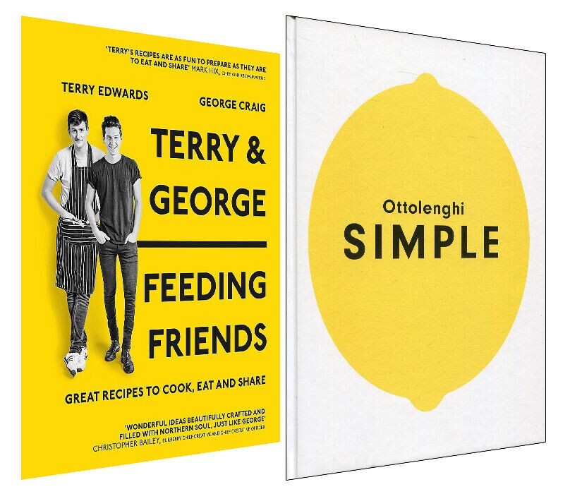 Terry & george Feeding Friends Ottolenghi Simple 2 books collection set pack new