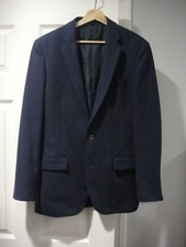 J CREW Men's Navy Blue Color Wool Sport Suit Blazer 38R