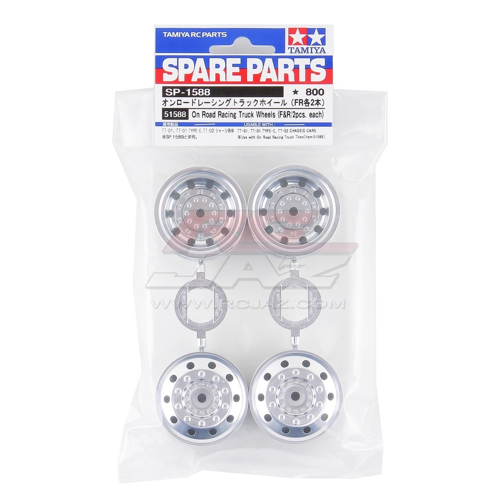 Tamiya 51588 RC Car On Road Racing Truck Wheels (4pcs) Set For TT01/TT02 Hop Ups