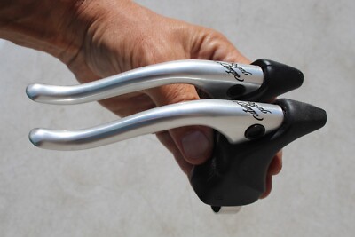 NOS Royal Gran Compe Dia-Compe Brake Levers  NON AERO Antenna style Black Hoods