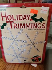Christmas Snowflake Beaded Ornament Kit makes 3 ornaments by Darice