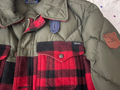 Polo Ralph Lauren Men's Country Buffalo Red Plaid Wool Polo Ralph Lauren Men's Country Buffalo Red Plaid Wool