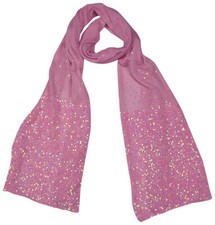 Cashmere cashmere knit scarf hand embroidered stole sequins pink