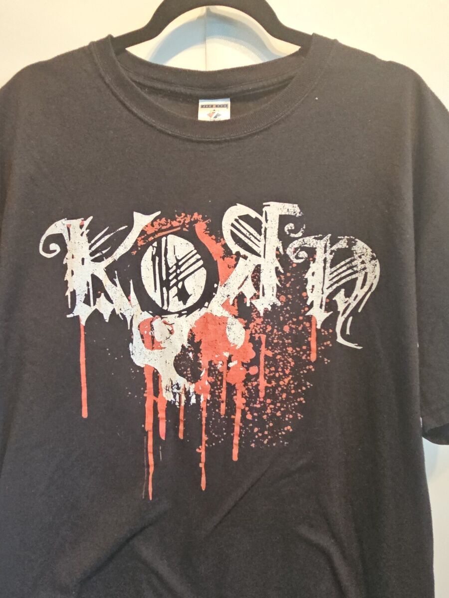 KORN ヴィンテージTシャツ XLサイズ Vintage Korn T-Shirt XL D Black Concert Tour Mens Size XL
