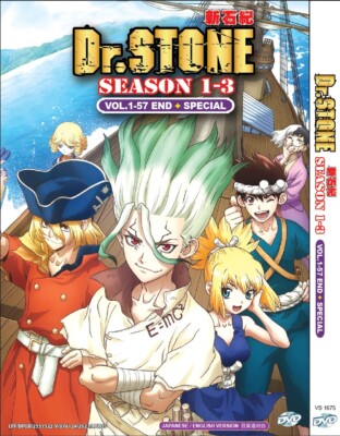 DVD ANIME DR.STONE SEASON 1-3 COMPLETE SERIES Vol.1-57 End ENGLISH