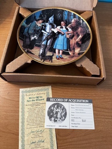 Set of 9 The Wizard of Oz Commemorative Plate Collection. Hamilton Collection - Picture 18 of 24