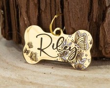 Dog Tag - CollarTag - Personalized Stainless Steel Pet ID Tag - Laser Engraved