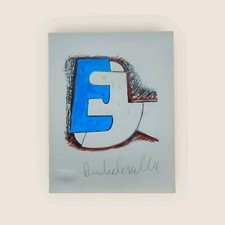 ANDREA CASCELLA - lettera E - fotolitografia BolaffiArte numerata e Firmata 1972