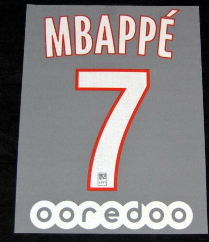 Official Paris st germain Mbappe 29 Football Name/Name Set 2019/20 Home Adult - Picture 1 of 1