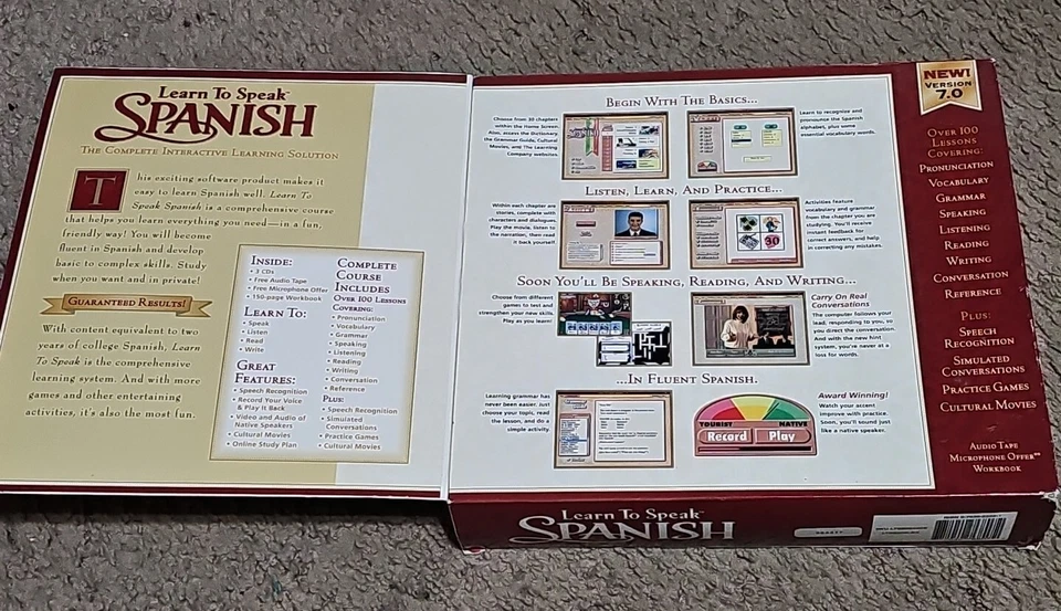 The Learning Company Learn to Speak Spanish 7.0 3 CD Set - Image 3 of 3