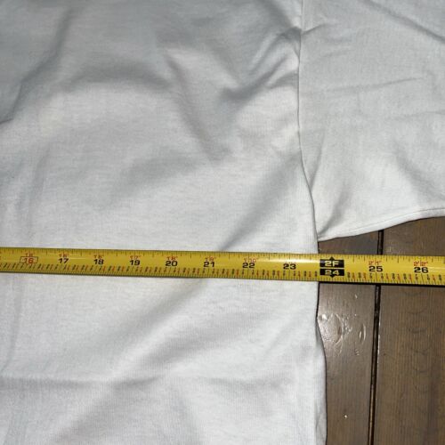 Vintage NIKE Big Swoosh White Tag 100% Cotton T-Shirt 90s Mens Sz XL Tall NWT - Picture 4 of 10