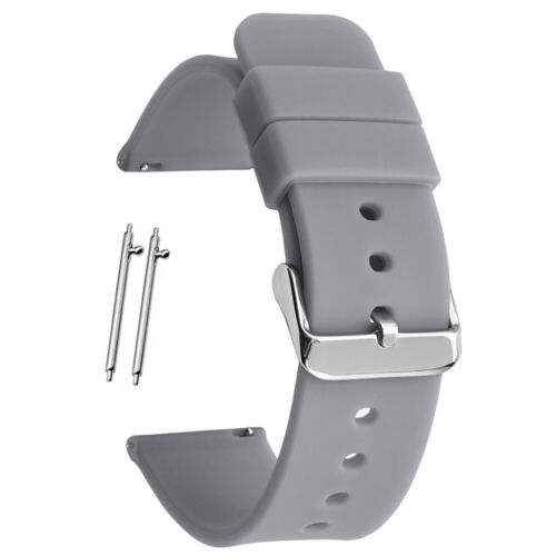 Silicone Rubber Watch Band Quick Release Replacement Strap 14 16 18 20 22 24mm - Picture 20 of 21