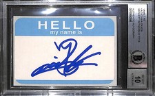 Kazuchika Okada Signed Name Tag BAS COA New Japan Pro Wrestling Gem Mint 10 Auto