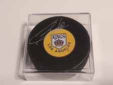 GARRY UNGER Signed Los Angeles Kings Logo Hockey Puck (Premium Autographs)