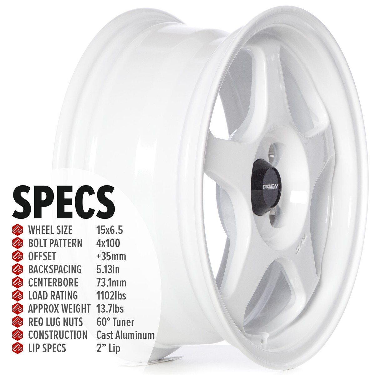Circuit Performance Center Cap CP-CAP-1031K65 for CP22 Wheels