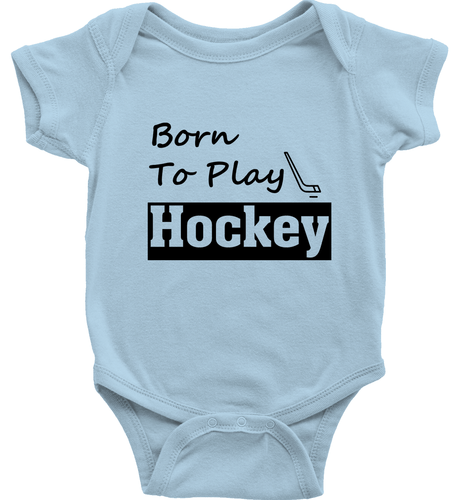 Infant Baby Bodysuit One-Piece Born To Play Hockey Toddler Kid Youth Tee T-Shirt - Picture 18 of 36