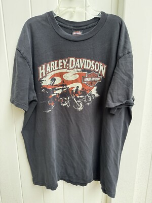 Harley-Davidson Tシャツ Frazier's Buford Harley-Davidson Motorcycles Frazier's 2005 2XL T-shirt Black