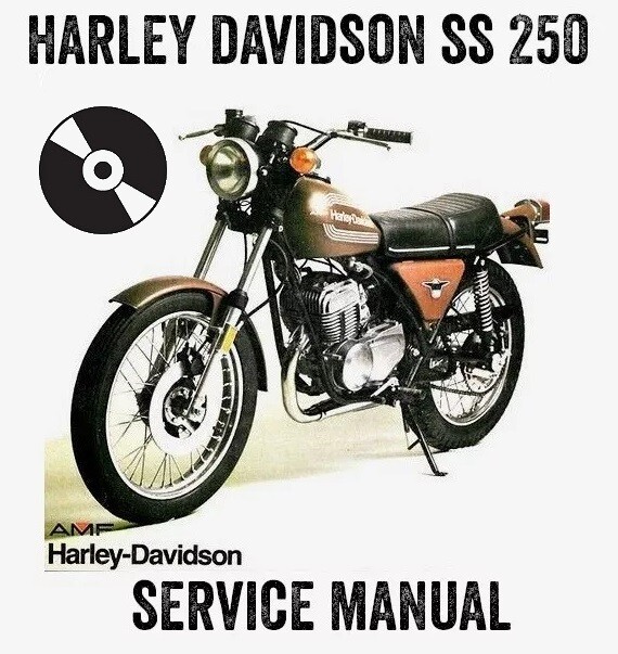 1974-1978 Harley Davidson SS 250 SS250 250cc Workshop Service