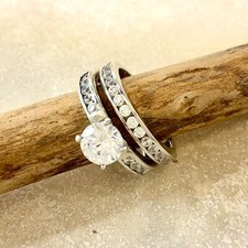 High quality 14k gold vermeil wedding engagement vacation sterling silver ring