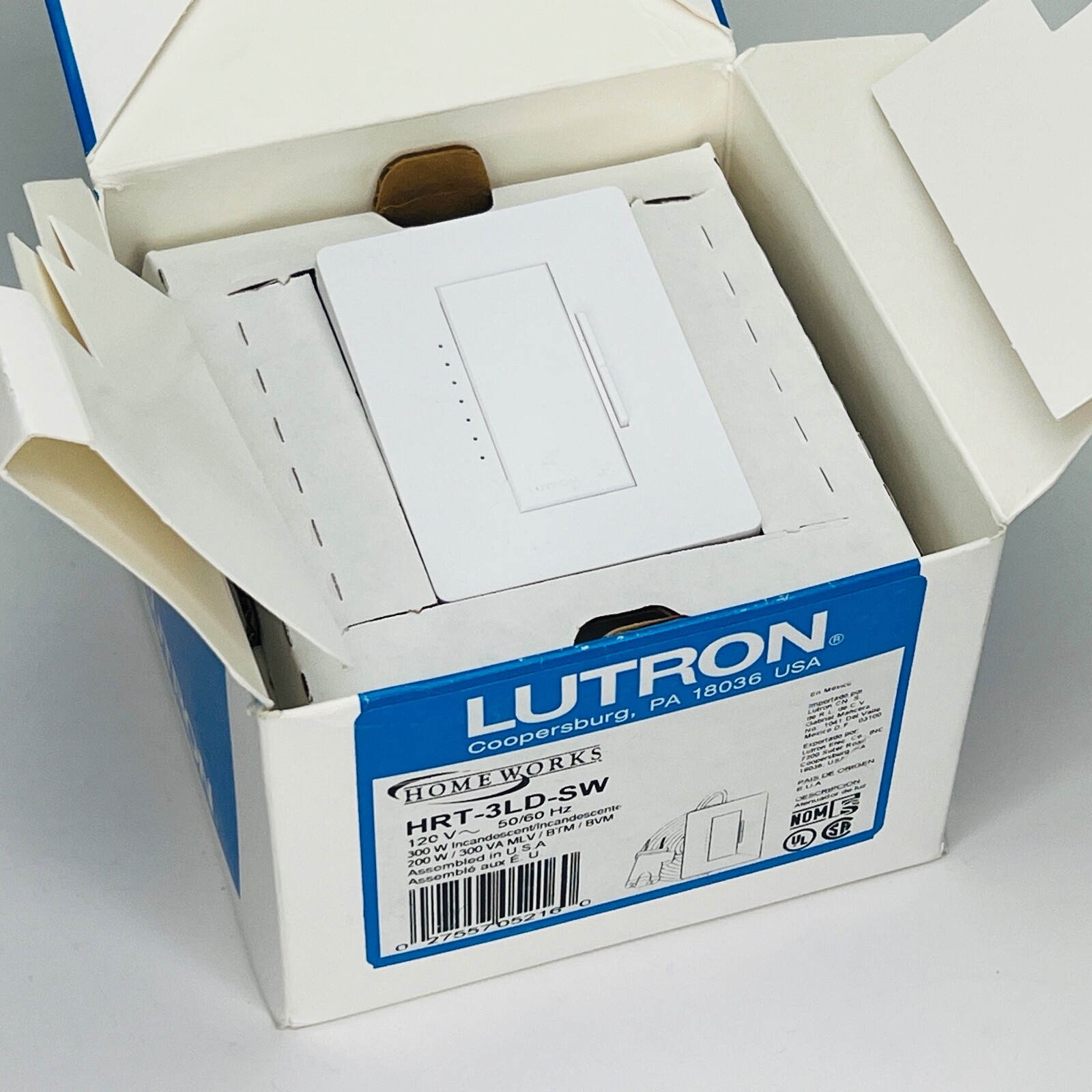 Lutron Homeworks HRT3LDSW Table Top Dimmer Snow/White NEW eBay
