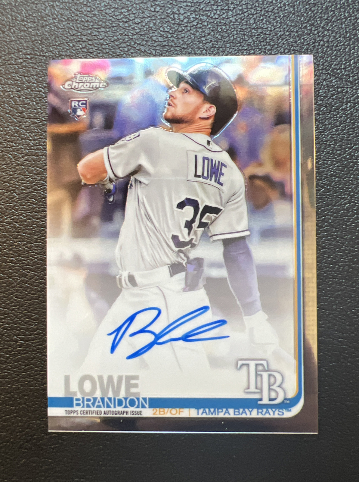 2019 Topps Chrome Brandon Lowe Rookie Auto Rays RC Autograph #RA-BL *5